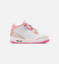 Air Jordan 3 Retro Spring Flowers Big Kids' Sneakers - Pearl Pink / Pink / Orange