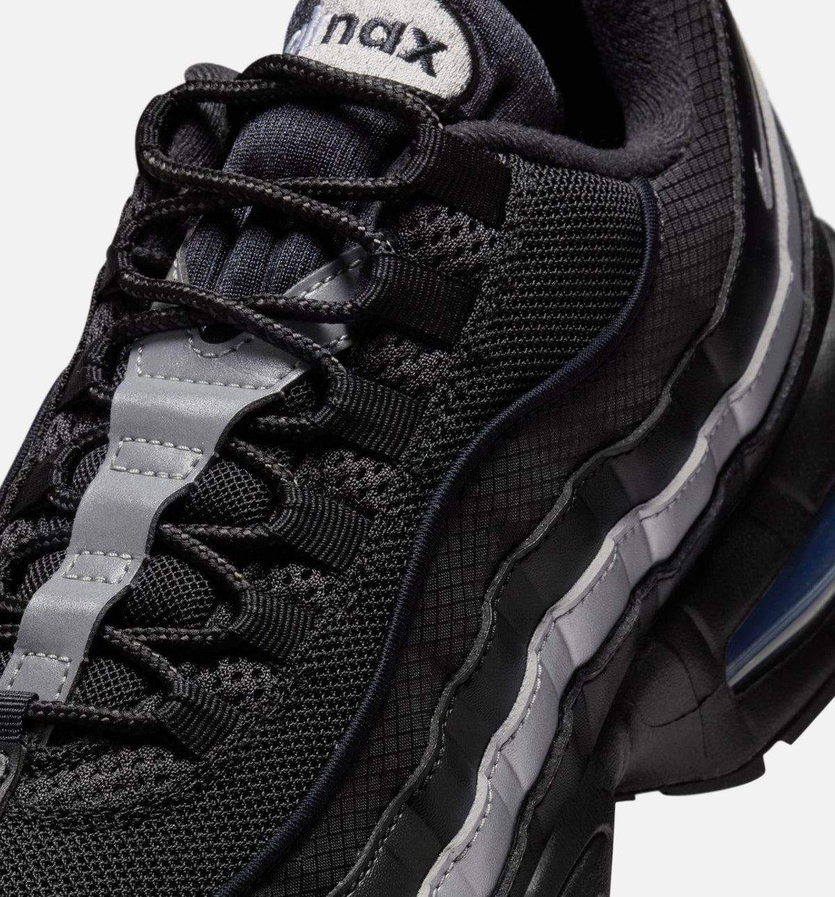 Nike Air Max 95 Big Bubble OG Reflective Accents Men's Shoes - Black/White/Metallic Silver