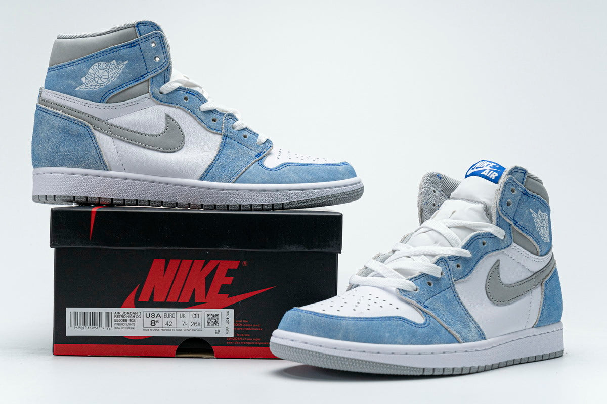 Air Jordan 1 Retro High Hyper Royal Smoke Grey Reps Sneaker 555088-402