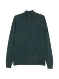 Peuterey quarter-zip logo-patch sweater