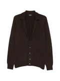 AROVESCIO button-up notched-lapel cardigan