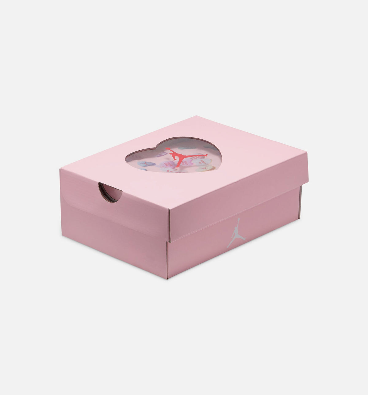 Air Jordan 4 Retro Medium Soft Pink Preschool Shoes - White Medium Soft Pink Half Blue