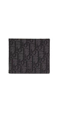 Black DIOR Wallet Oblique Jacquard