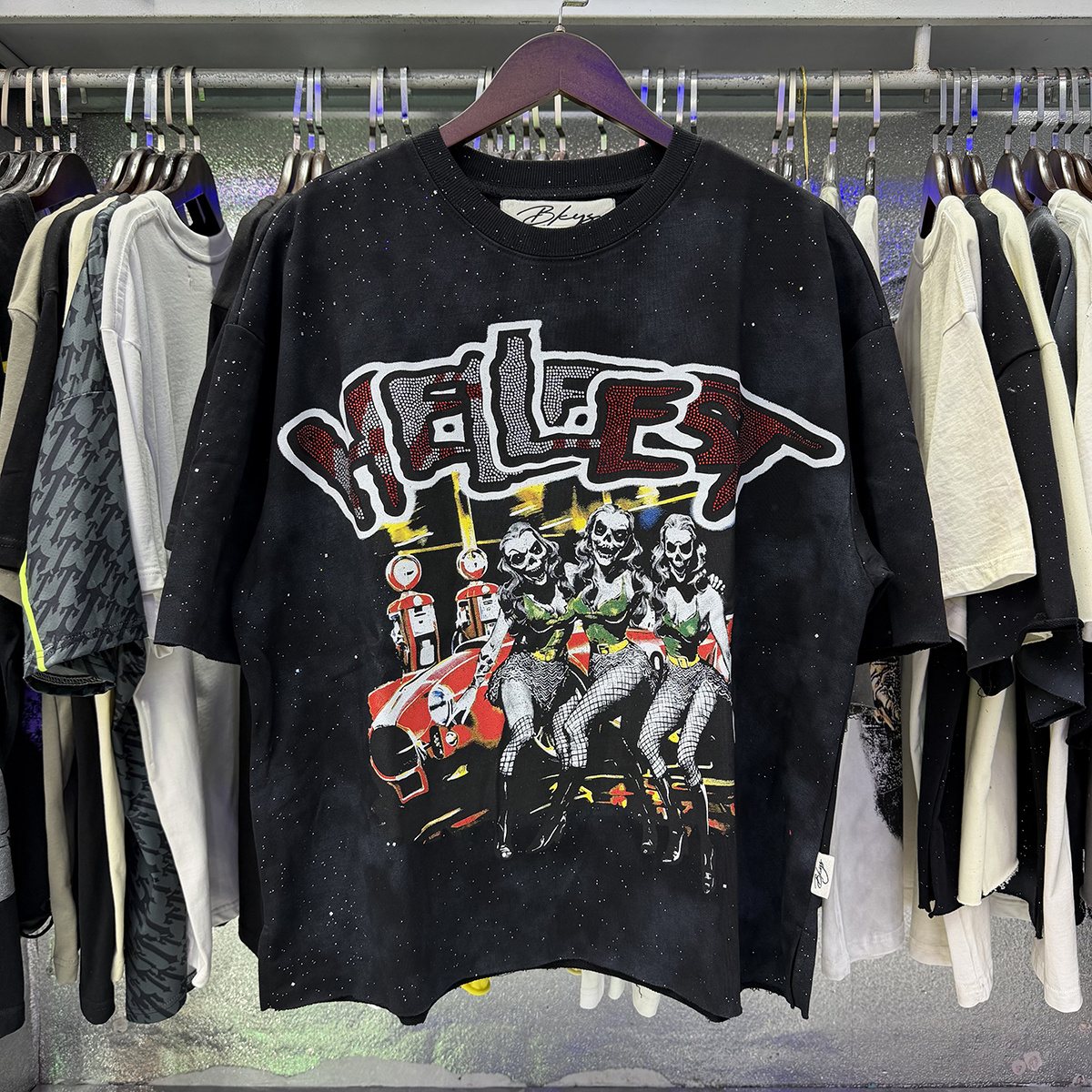 BKYS Revival Hellfest Speckle Graphic T-Shirt