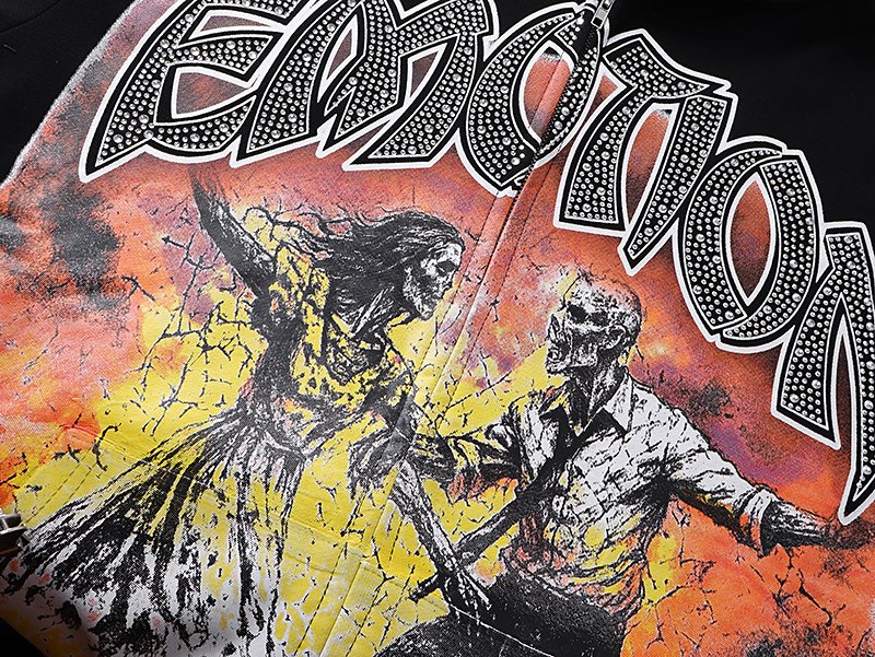 MIXED EMOTION Dancing Figure Zip-Up Hoodie