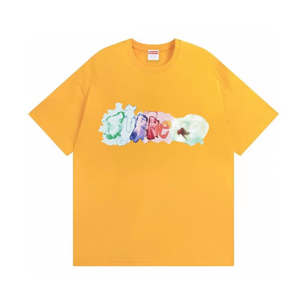 Supreme Watercolor Logo Graphic T-Shirt