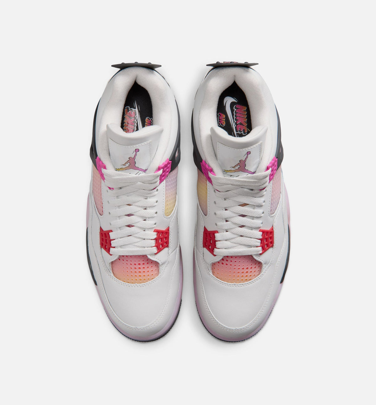 Air Jordan 4 Retro Mens Lifestyle Shoe - Off White/Fire Pink/Anthracite