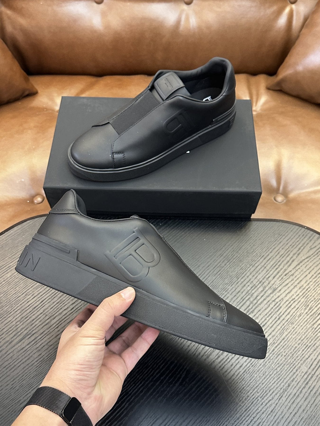Balmain B-Skate Slip-On Sneakers